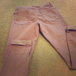 Rose colored Lauren Conrad denim pants